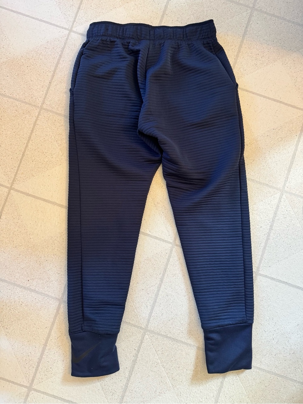 Nike Navy Textured Ribbed Joggers - Picture 2 of 3